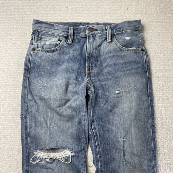 Y2K Grunge Distressed Levi's Size 30 x 32 511 Blue Jeans Faded Punk - Picture 2 of 15